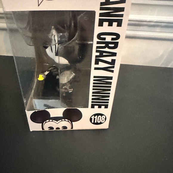 New Funko Disney Archives Plane Crazy Minnie Black and White Figure - Picture 3 of 5